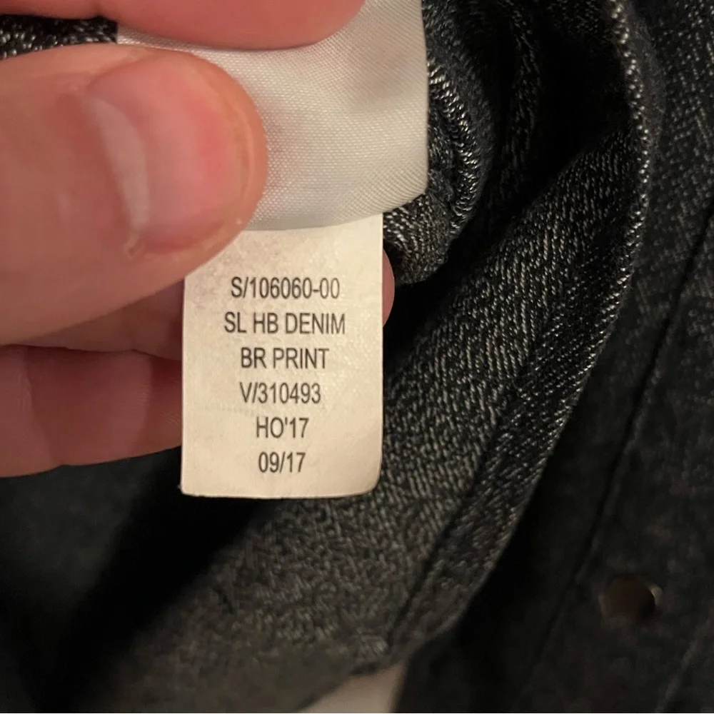 Banana Republic Slim Fit Denim Overshirt‎ Charcoal